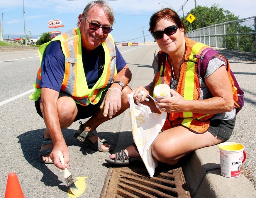 OLWQS needs volunteers to create “YELLOW FISH”  symbols near Osoyoos storm drains